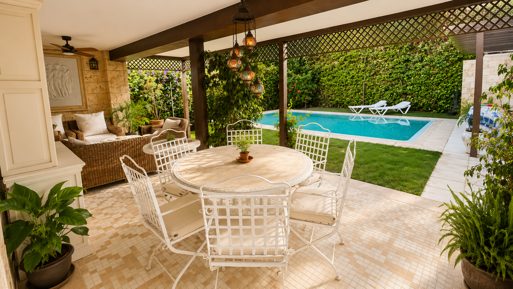 Villa privada de 4 dormitorios de estilo clásico en Nueva Andalucía