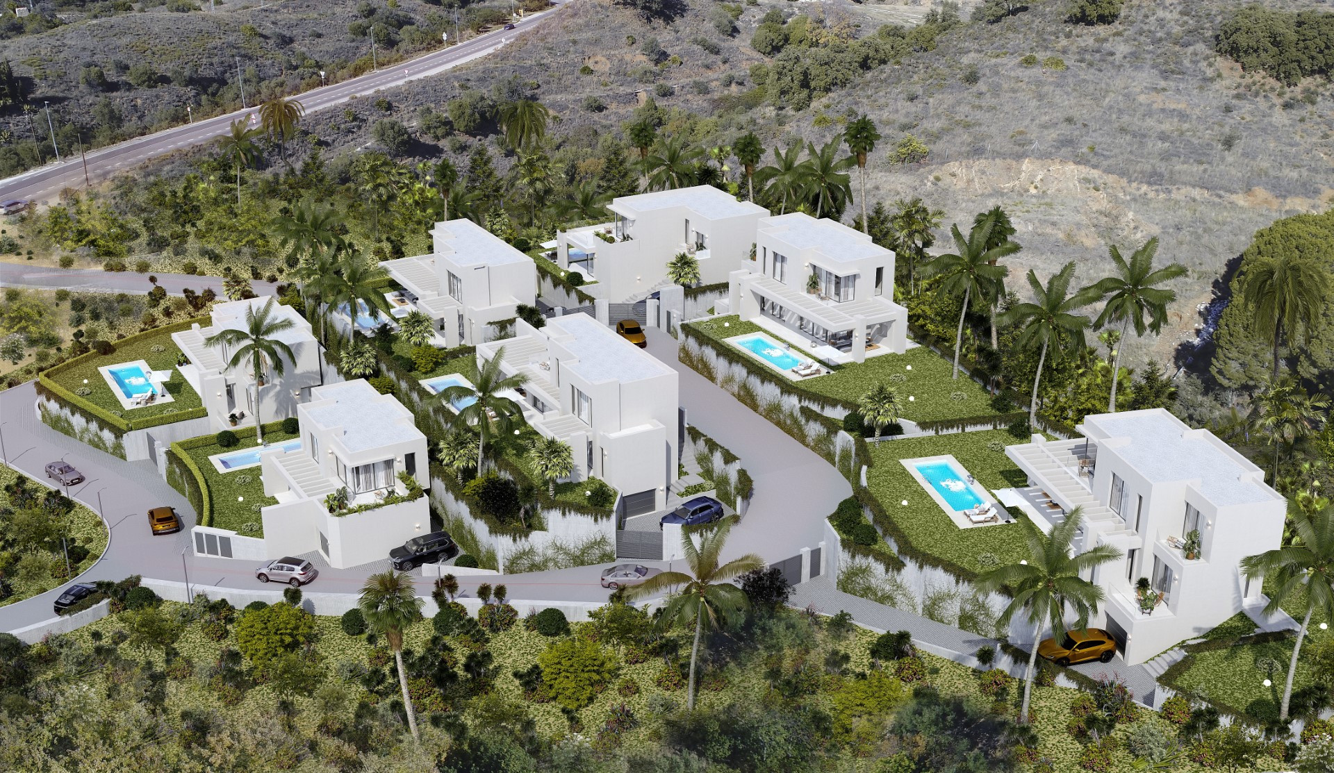 Modern 4 bedroom villas in Mijas Pueblo