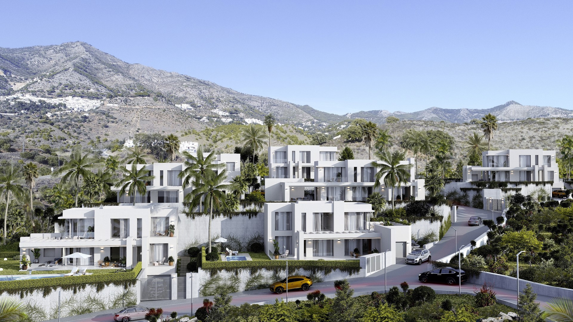 Villas modernas de 4 dormitorios en Mijas Pueblo