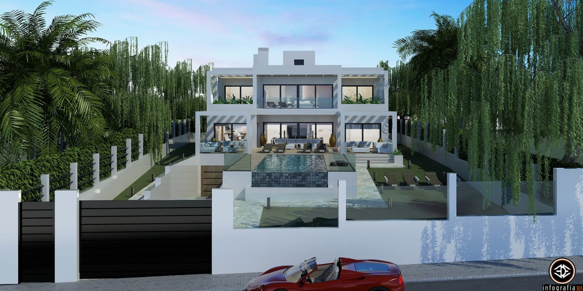 Modern beachside villa in Elviria Playa, Marbella East