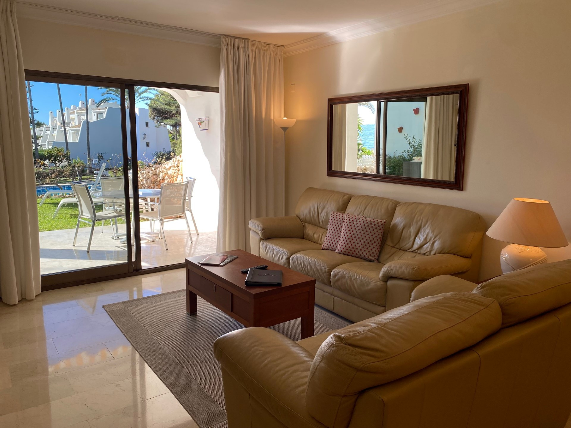 2 bedroom front line beach apartment with private garden on Marbella's Golden Mile