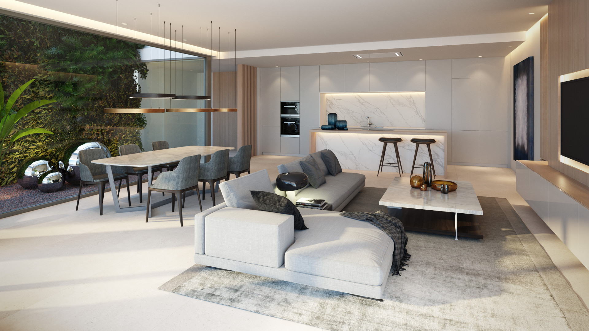 Apartamento en planta baja de 3 dormitorios en una urbanización boutique de Benahavis