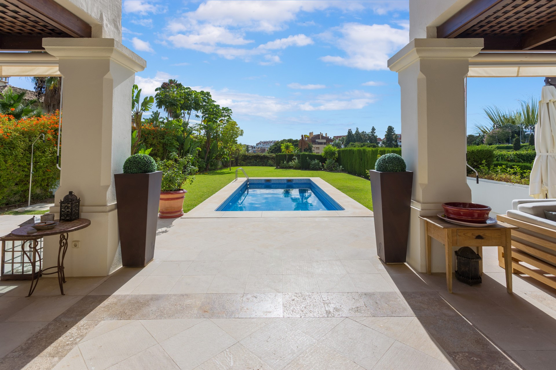 A modern Mediterranean style villa in Las Lomas de Marbella Club