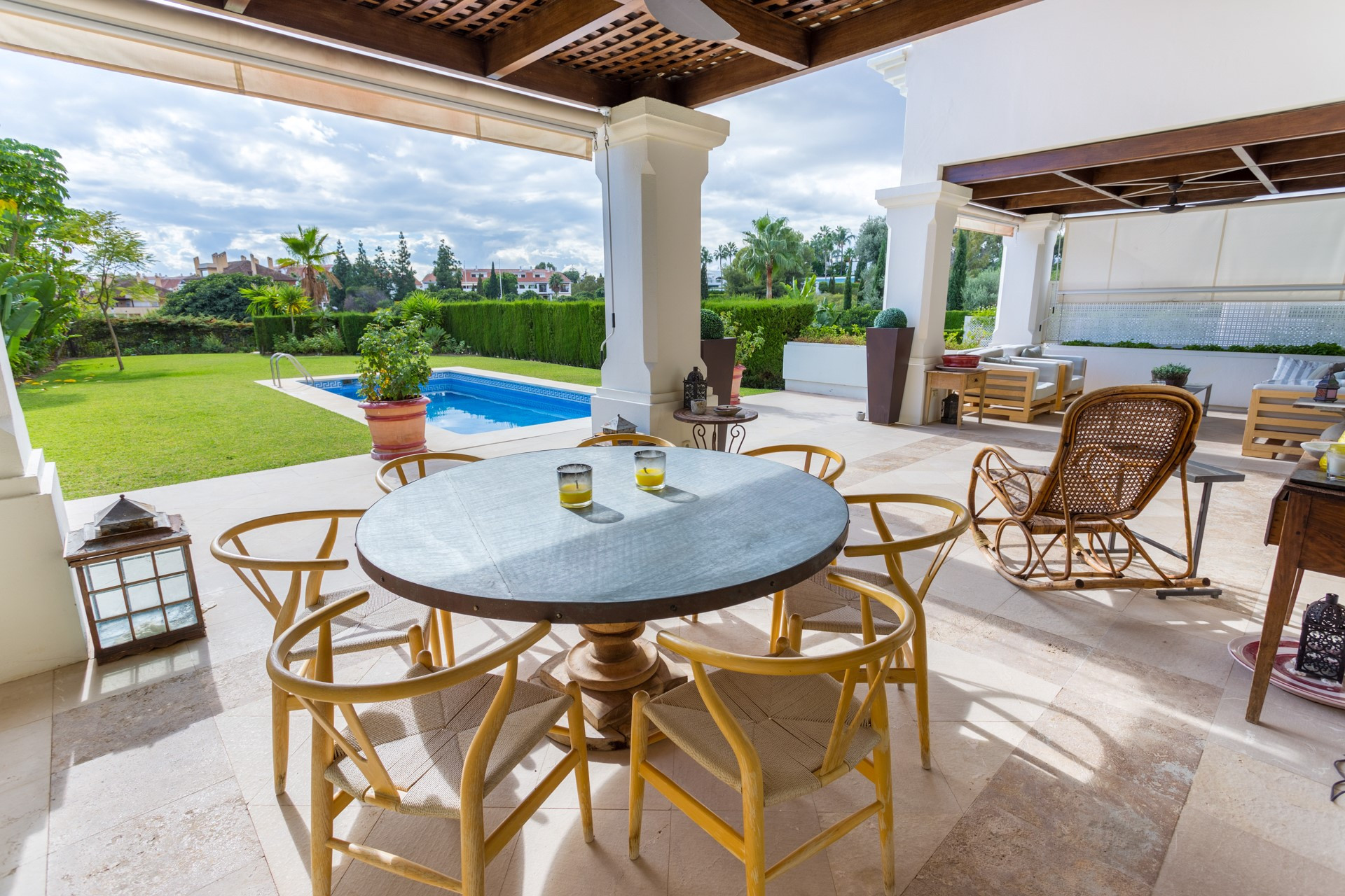 A modern Mediterranean style villa in Las Lomas de Marbella Club