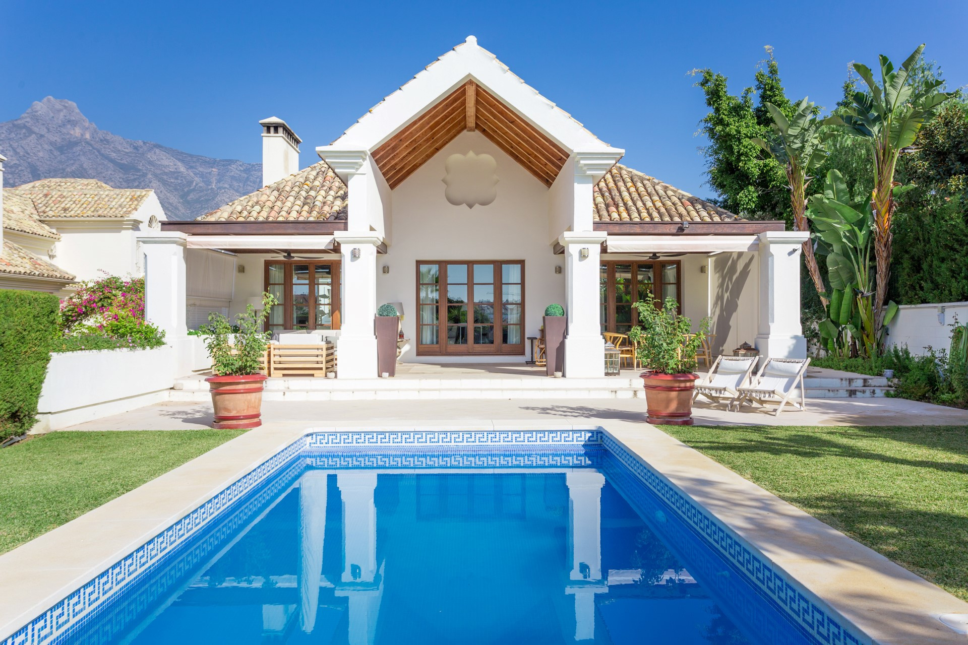 A modern Mediterranean style villa in Las Lomas de Marbella Club