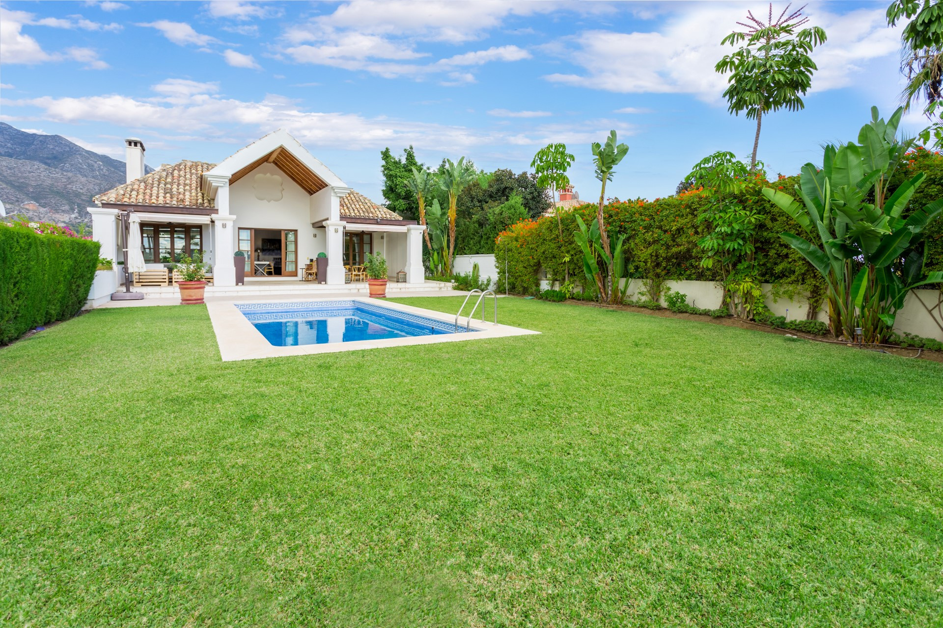 A modern Mediterranean style villa in Las Lomas de Marbella Club