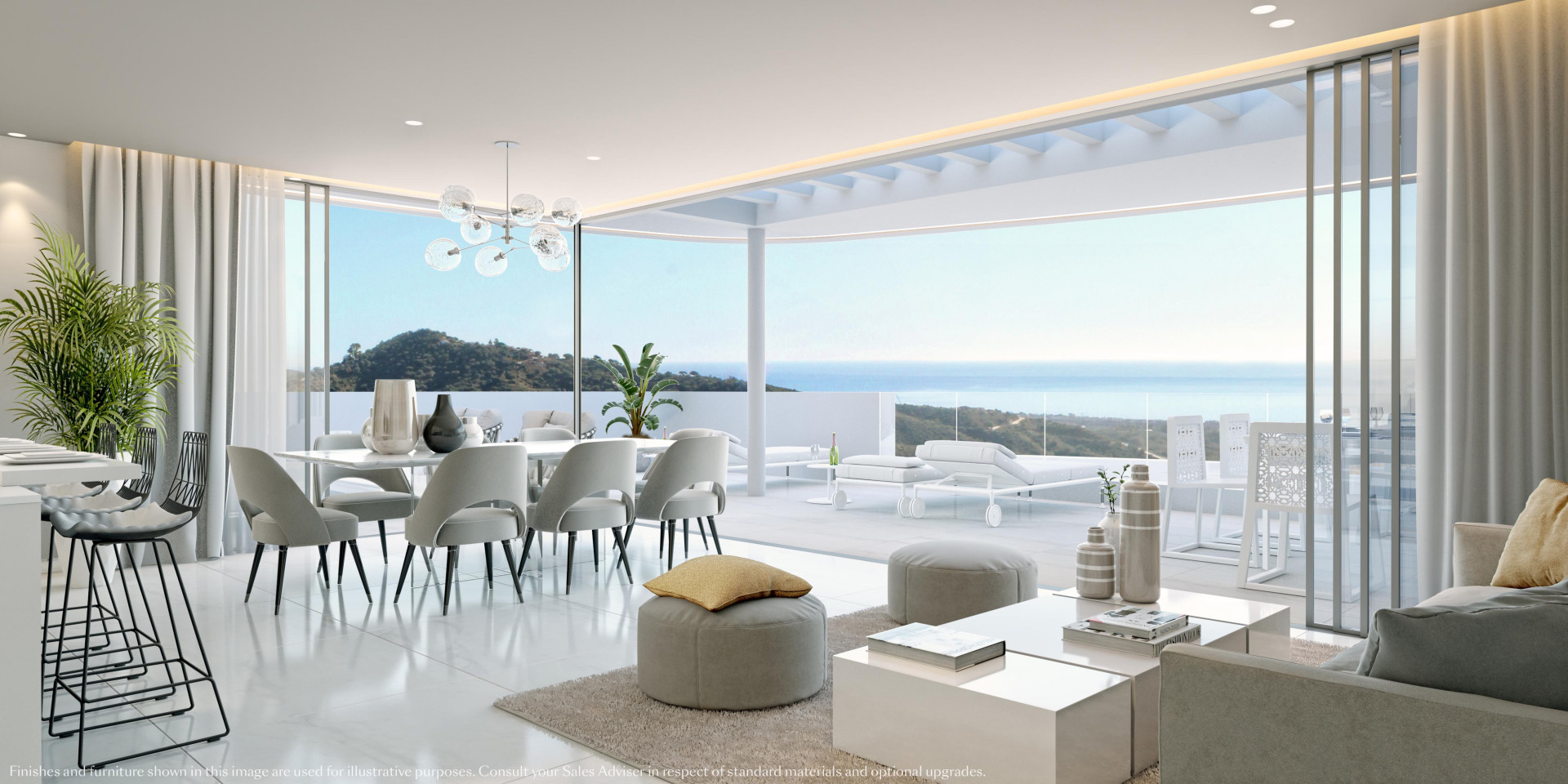 Stunning brand new 3 bedroom duplex penthouse apartment in Ojen, Marbella