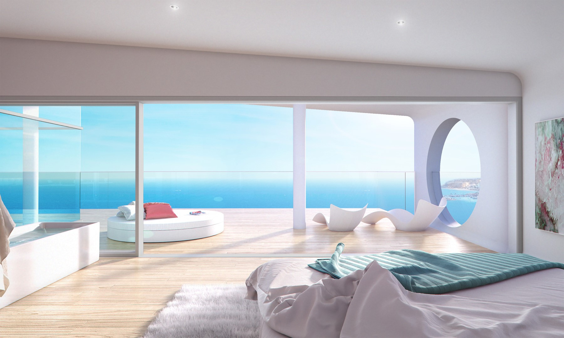 Apartamento con espectaculares vistas panorámicas al mar Mediterráneo