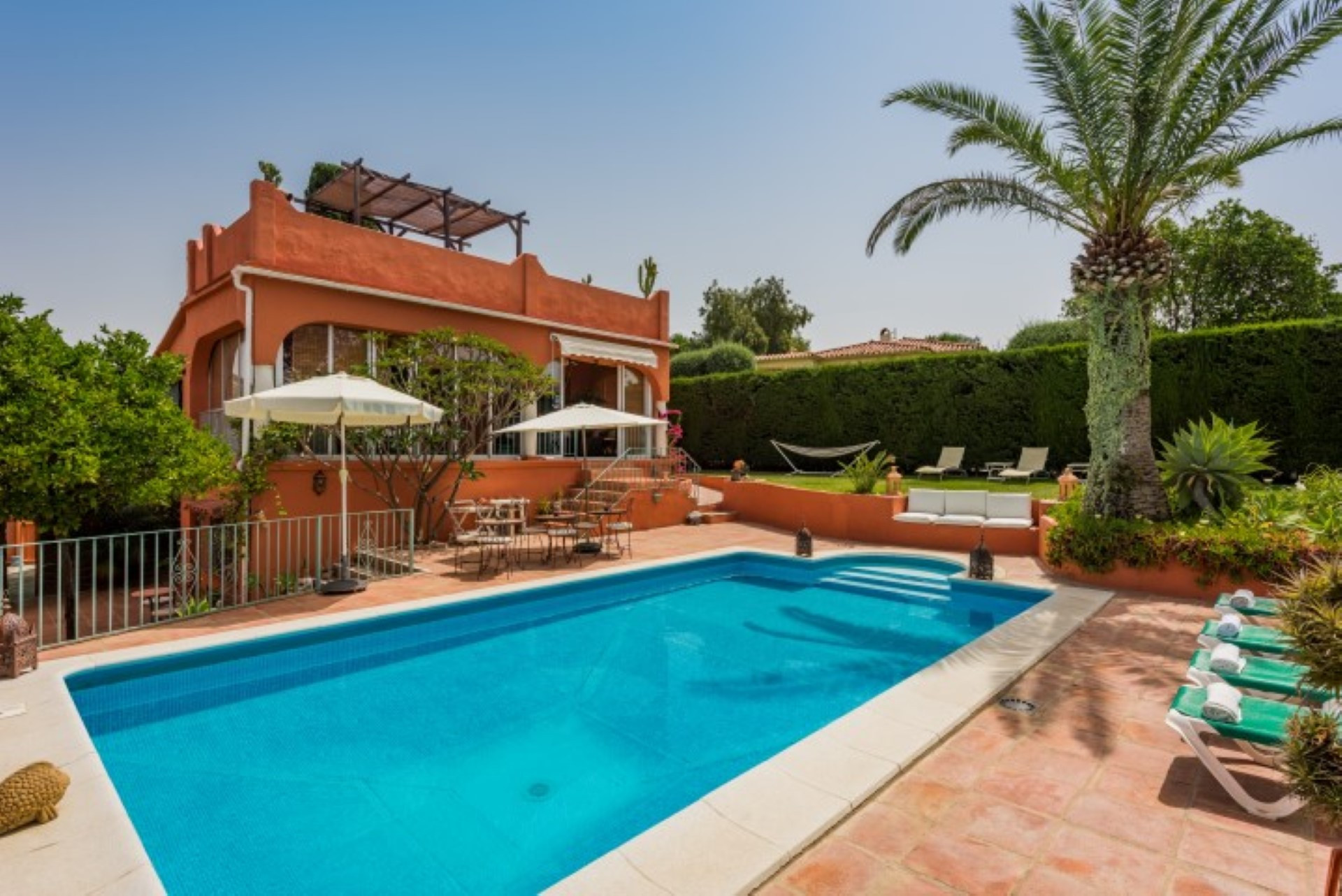 Andalusian style 7 bedroom villa in El Real Panorama, Marbella East