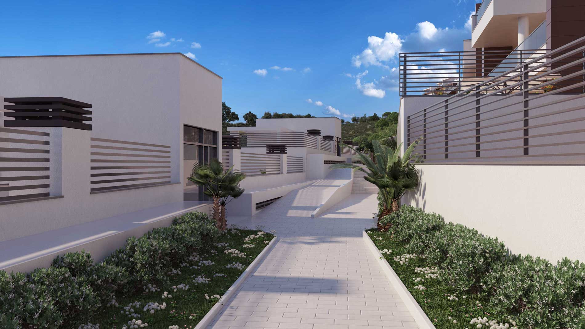 Alborada offers homes with a modern, attractive design and attention todetail, in a promotion perfectly integrated with the nature of its beautifulsurroundings.