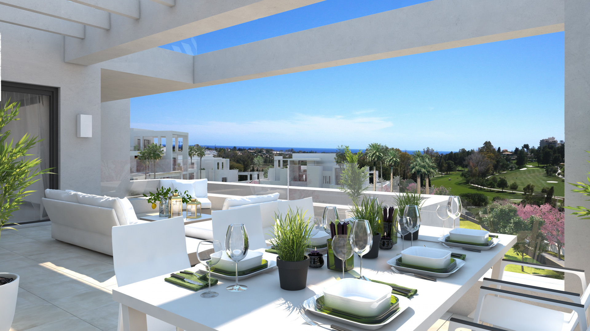 Las Terrazas de Atalaya, modern design apartments and penthouses for golf lovers in Atalaya Alta