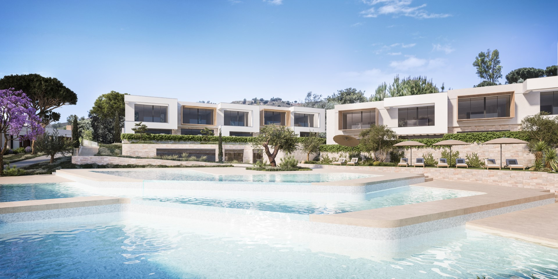 Brand new 2 and 3 bedroom townhouses, frontline to La Cala Golf Resort, Mijas Costa