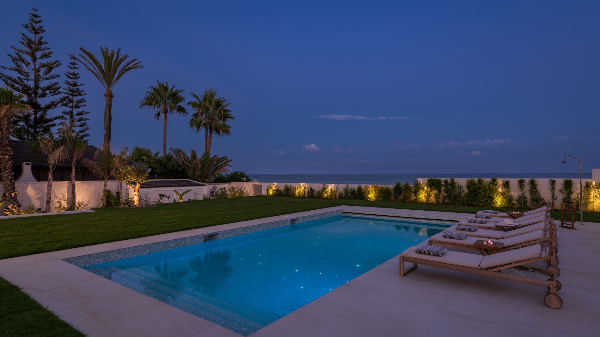 Brand new frontline beach luxury villa in La Cala de Mijas, Mijas Costa