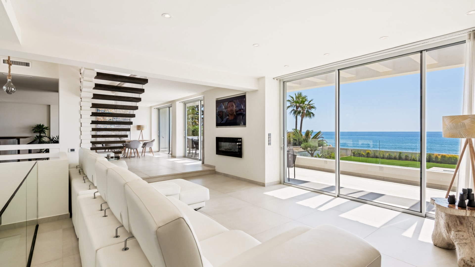 Brand new frontline beach luxury villa in La Cala de Mijas, Mijas Costa