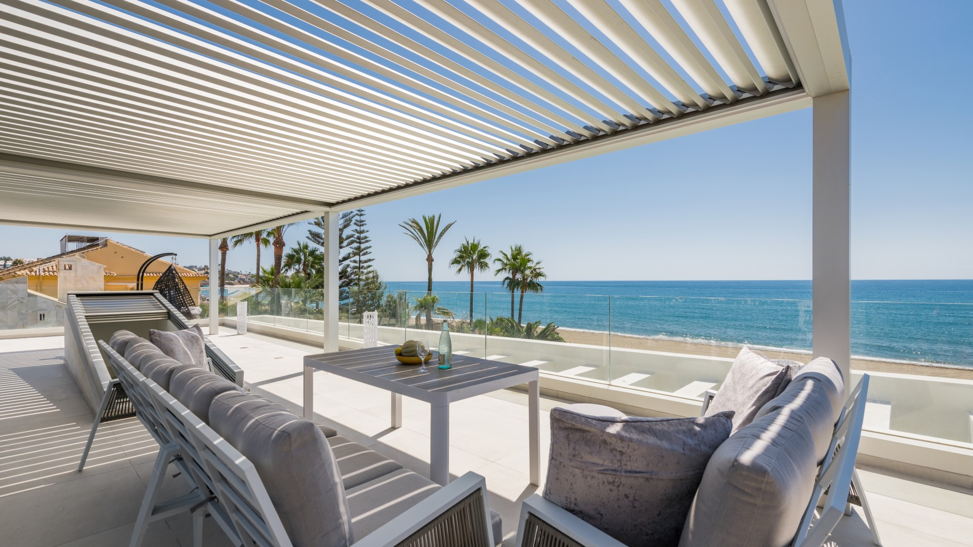 Brand new frontline beach luxury villa in La Cala de Mijas, Mijas Costa