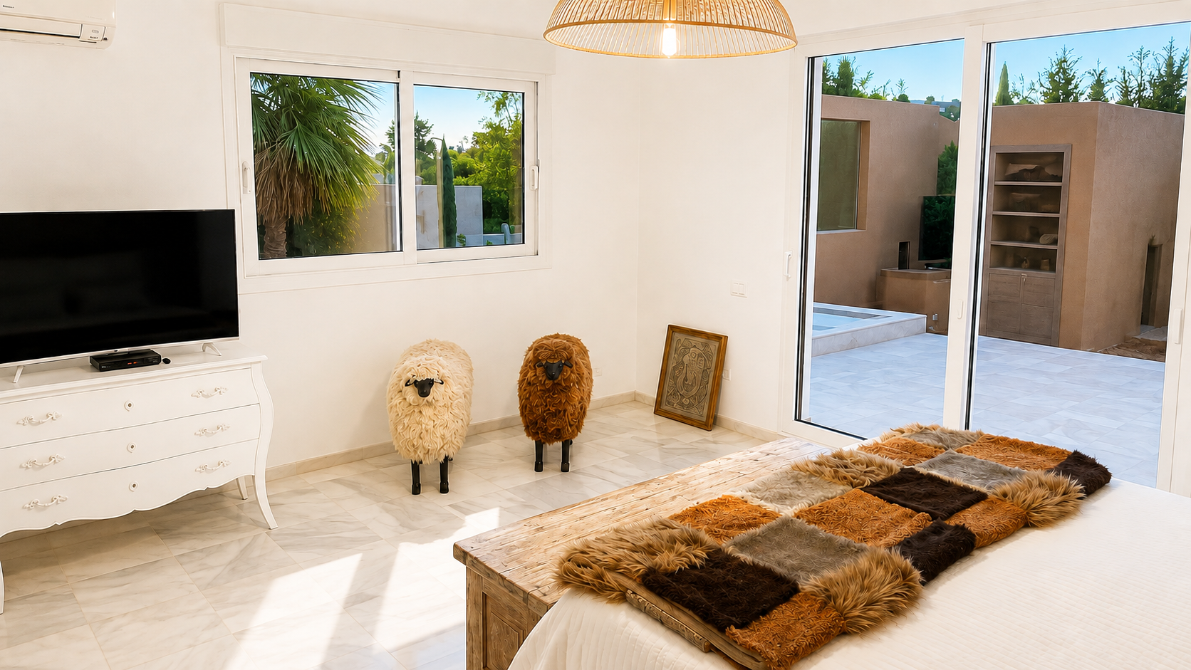 Charming villa with guest house in Rocio Nagueles
