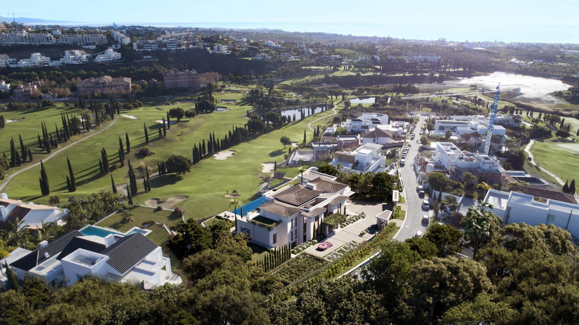 Luxury villa project in Los Flamingos Golf, Benahavis