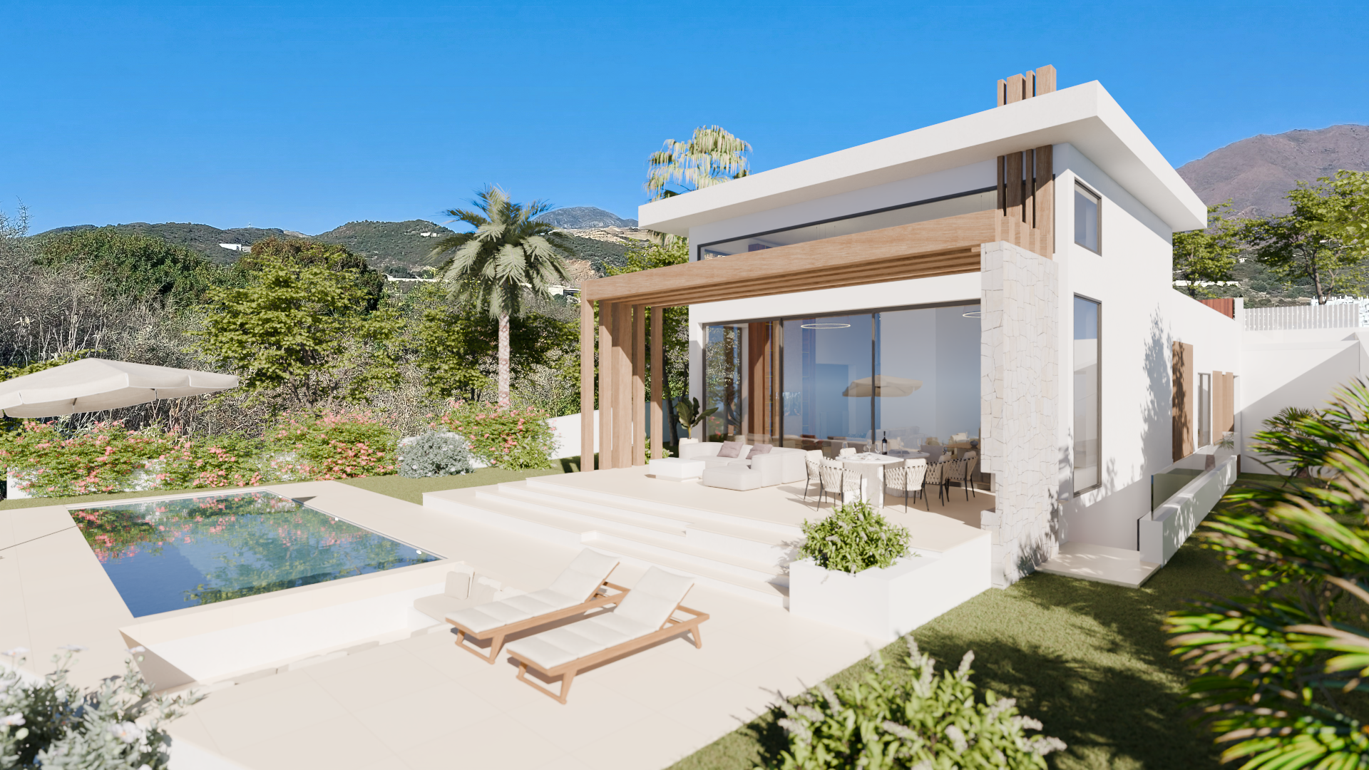 Villa sobre plano de 6 dormitorios en Valle Romano, Estepona