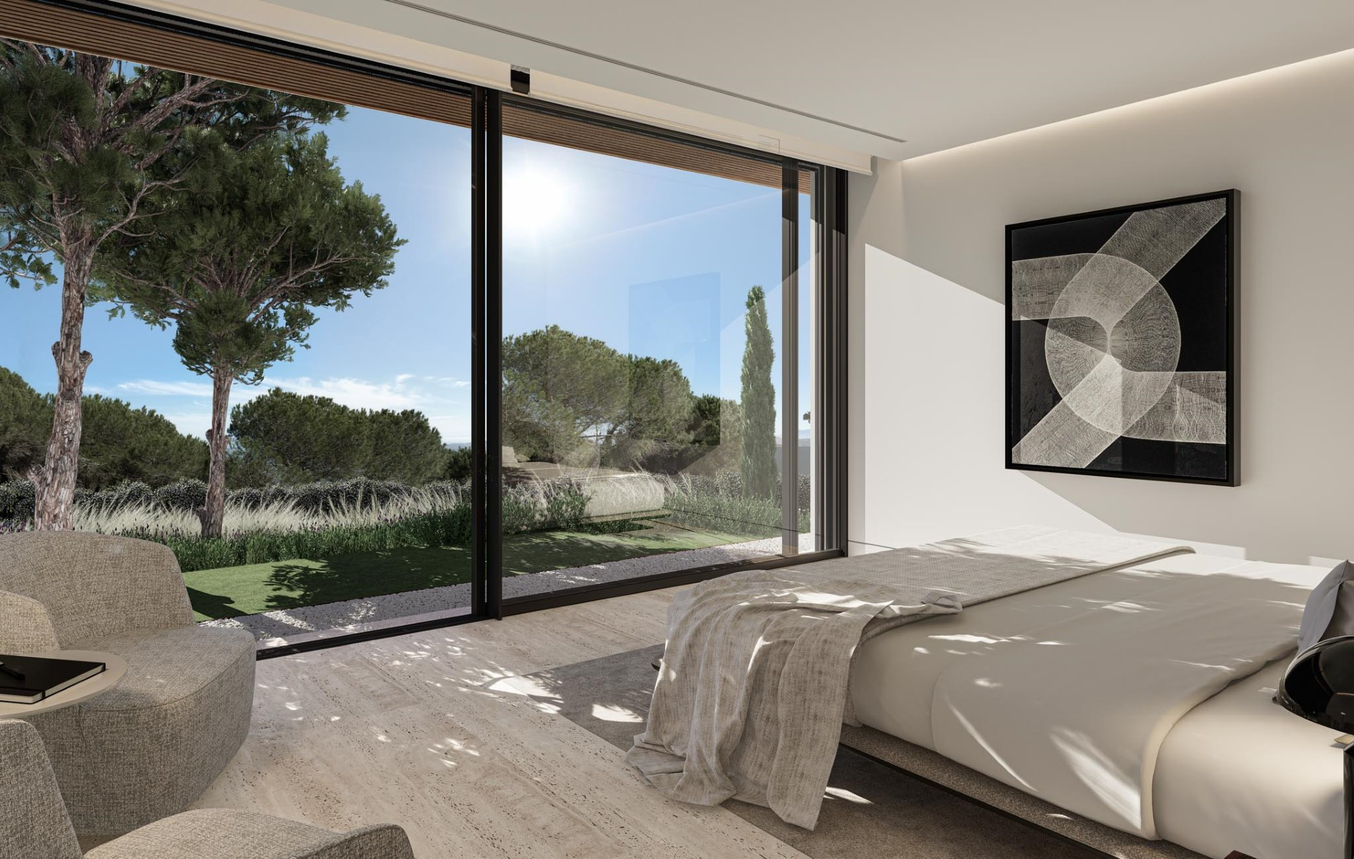 Modern architecture, brand new family villa with panoramic views in La Reserva de Sotogrande