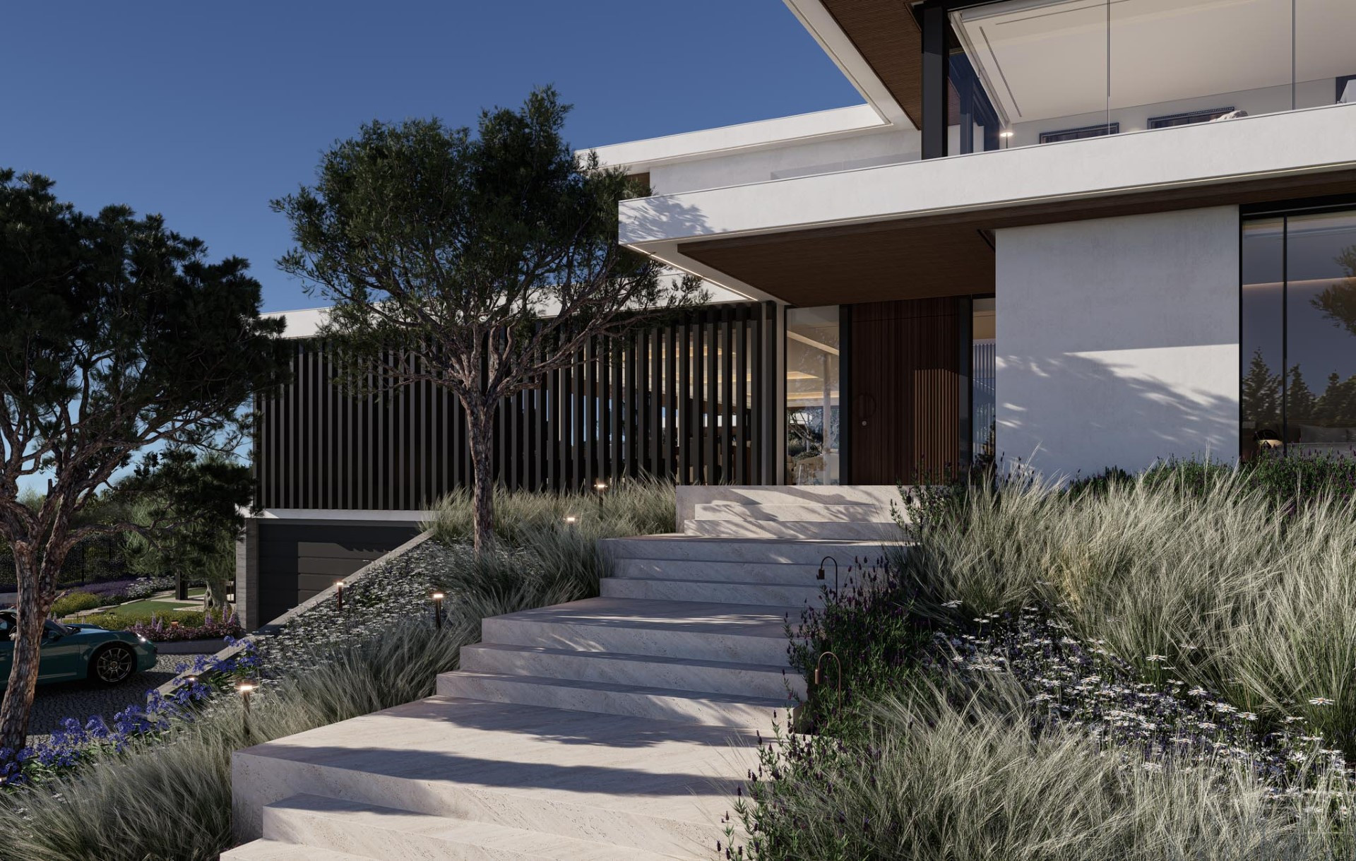 Modern architecture, brand new family villa with panoramic views in La Reserva de Sotogrande