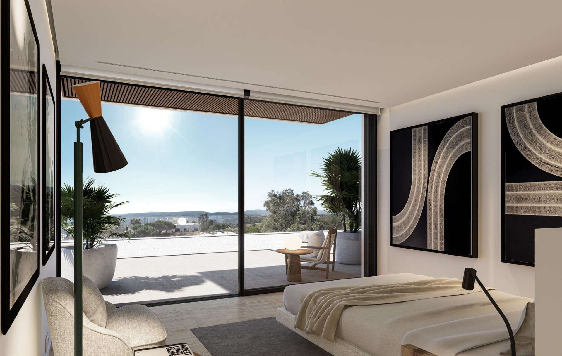Modern architecture, brand new family villa with panoramic views in La Reserva de Sotogrande