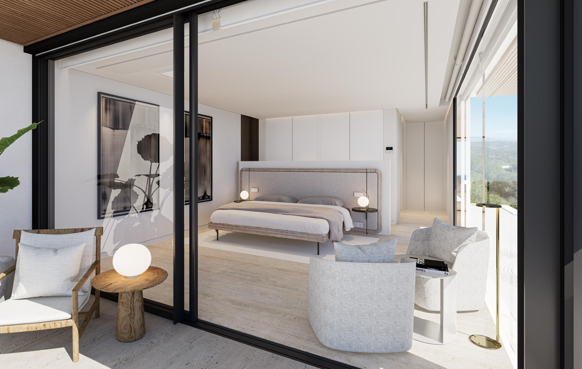 Modern architecture, brand new family villa with panoramic views in La Reserva de Sotogrande