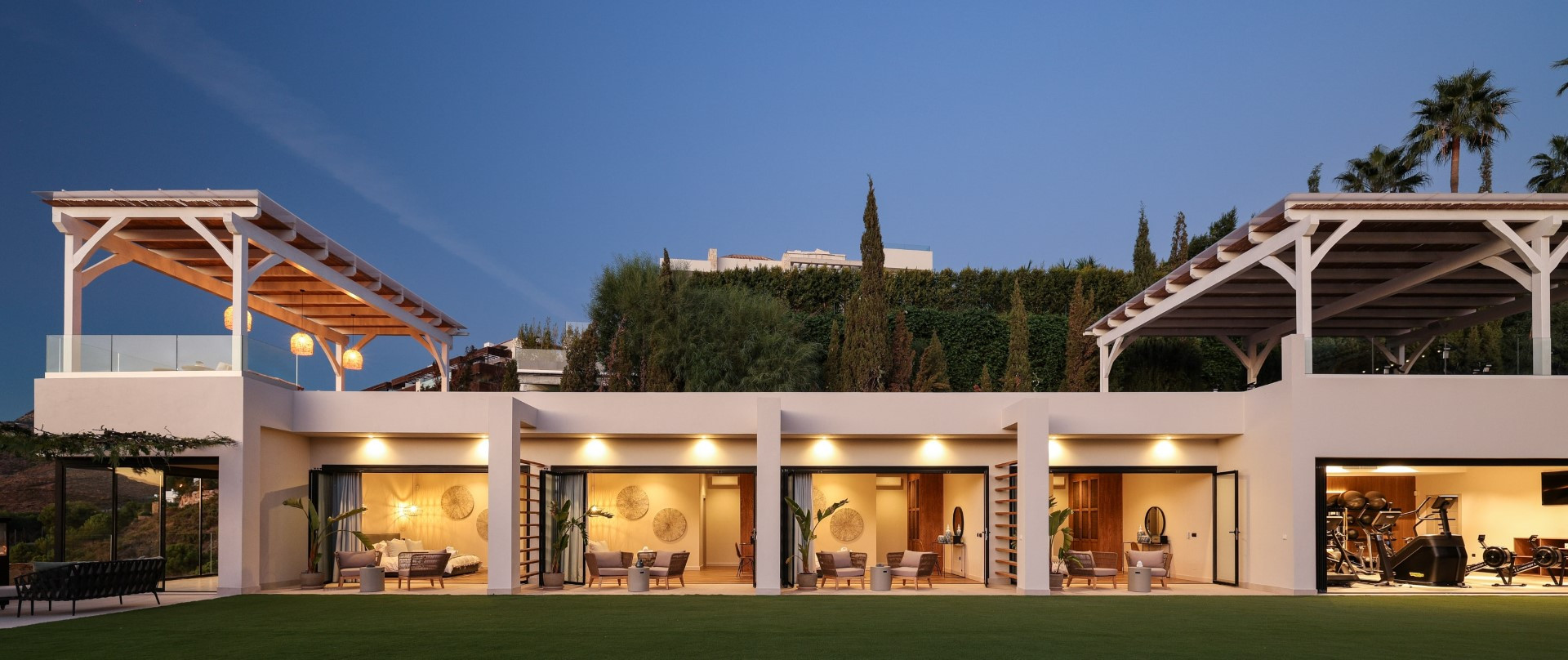 A five star luxury 14 bedroom villa in Los Flamingos Golf Resort