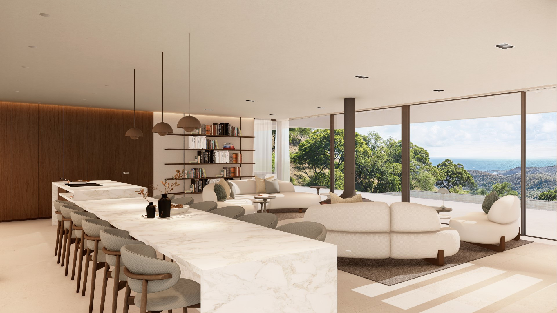 Six bedroom villa with Panoramic views in Montemayor, Estepona