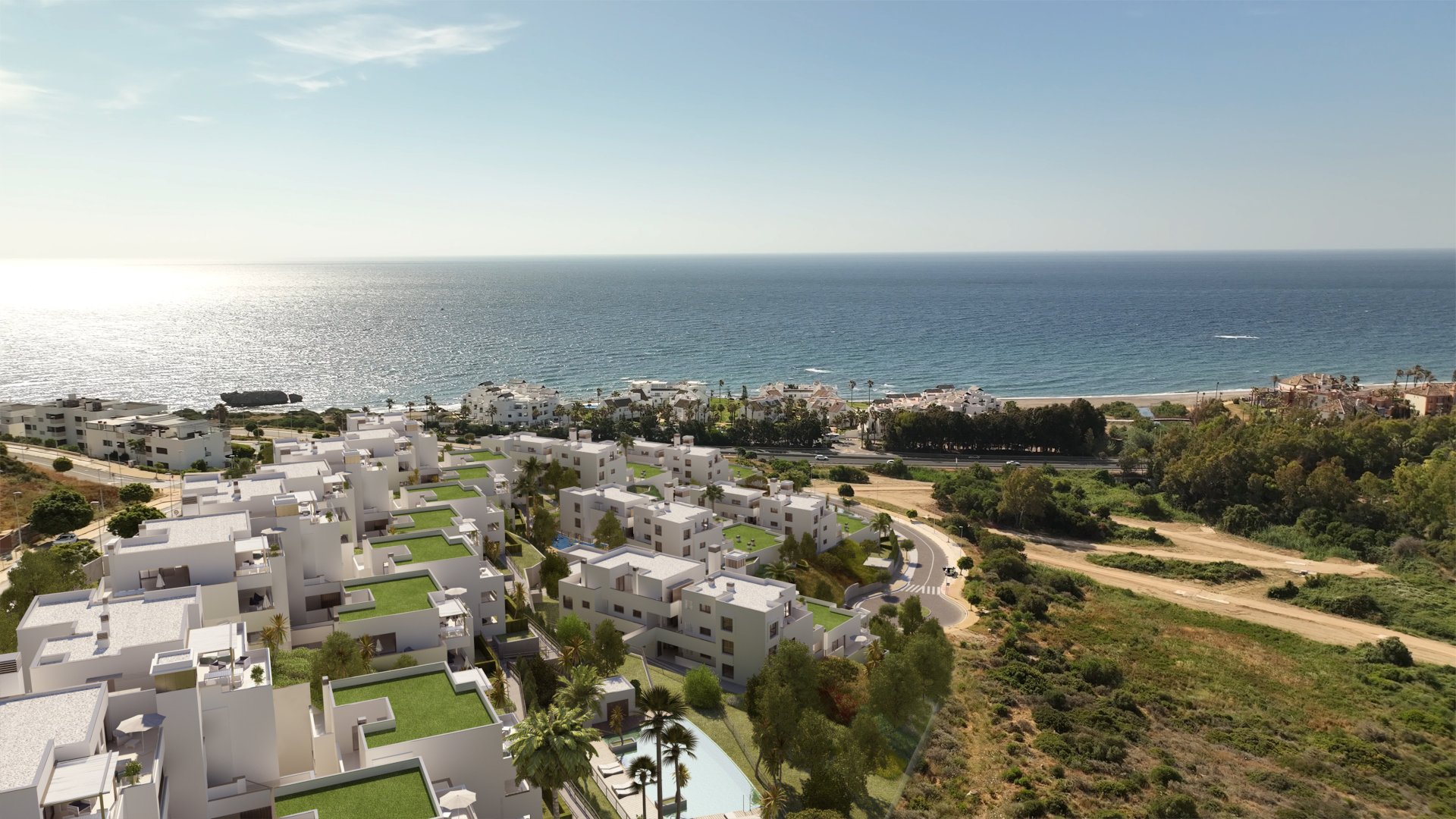 Contemporary apartment with panoramic views in Casares