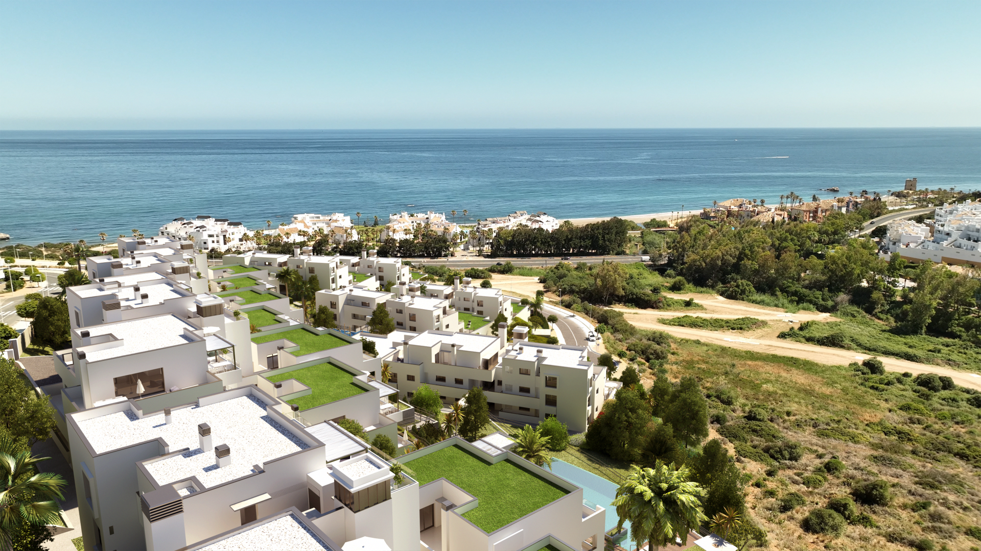 Contemporary apartment with panoramic views in Casares