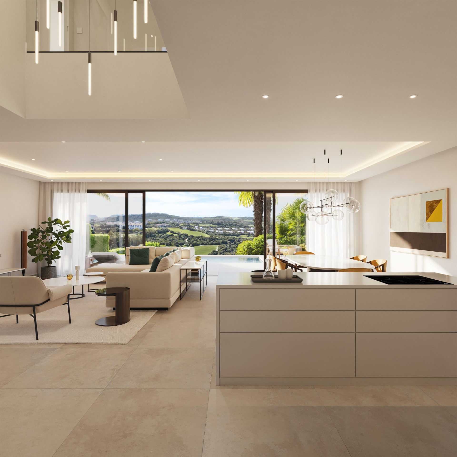 Elegant villa with Sea and Golf Views in Casares Playa
