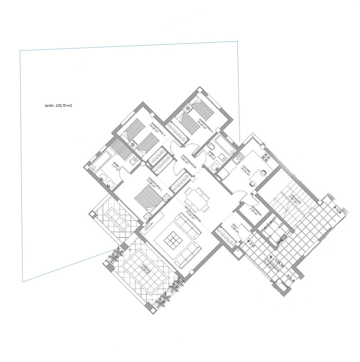 Contemporary apartment with expansive terrace in Selwo.