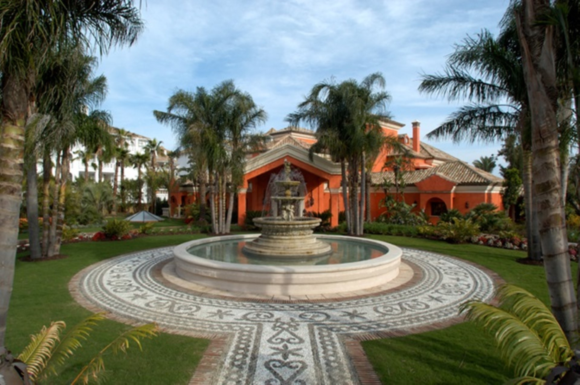 A spectacular frontline beach villa located on Marbellas Golden Mile