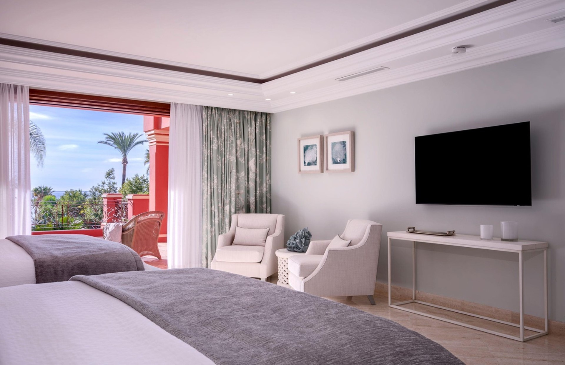 A spectacular frontline beach villa located on Marbellas Golden Mile