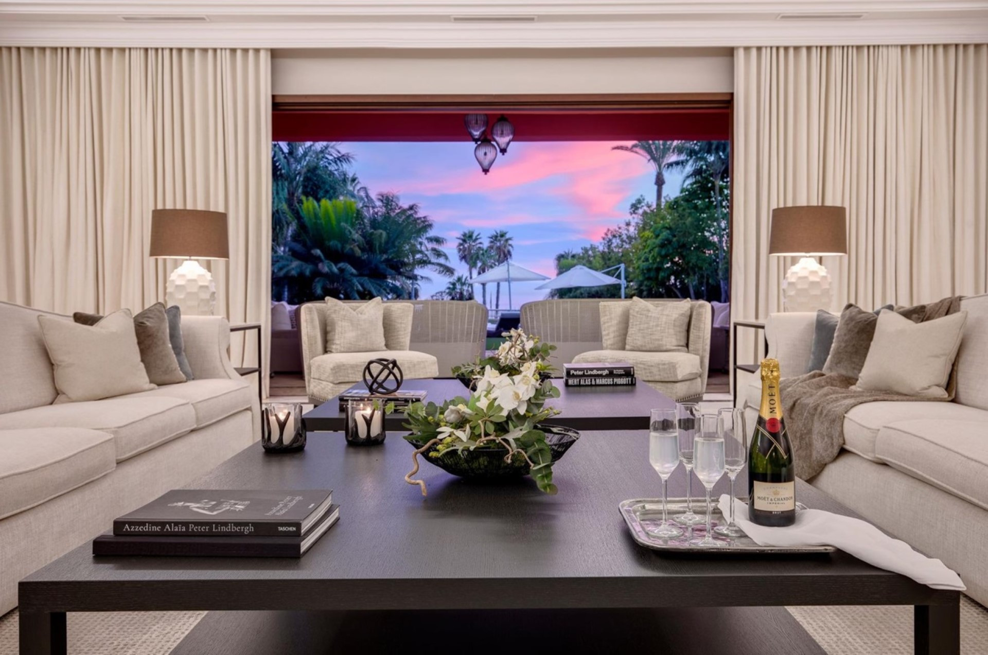 A spectacular frontline beach villa located on Marbellas Golden Mile