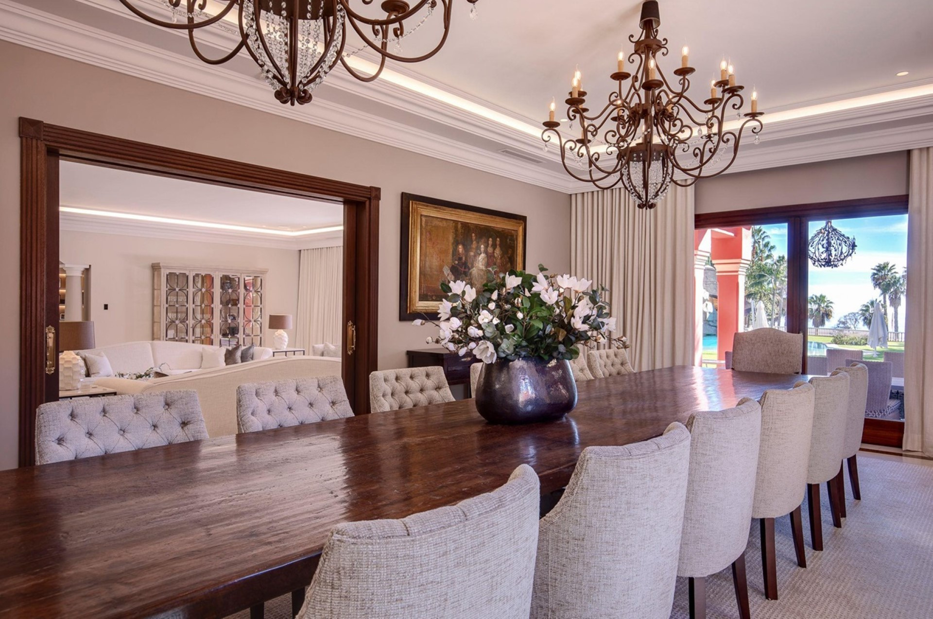 A spectacular frontline beach villa located on Marbellas Golden Mile