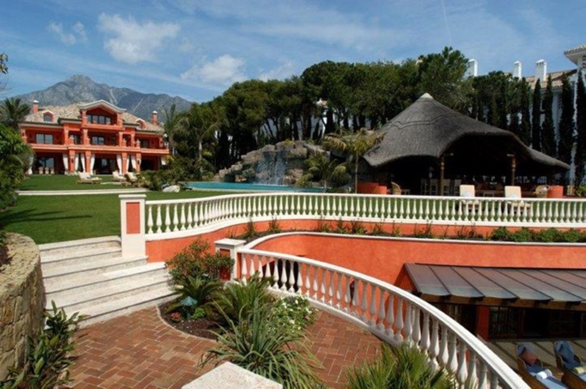 A spectacular frontline beach villa located on Marbellas Golden Mile