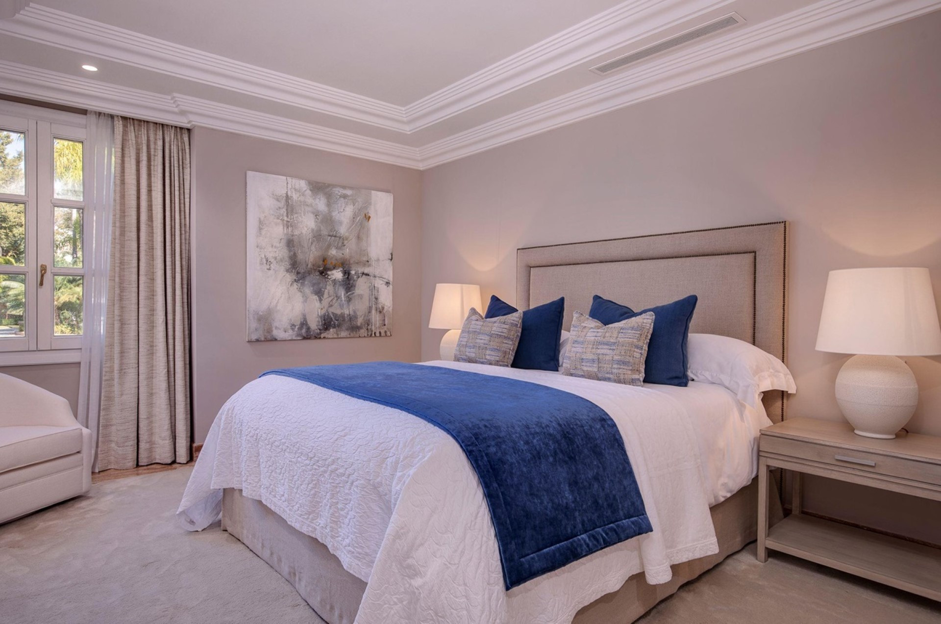 A spectacular frontline beach villa located on Marbellas Golden Mile