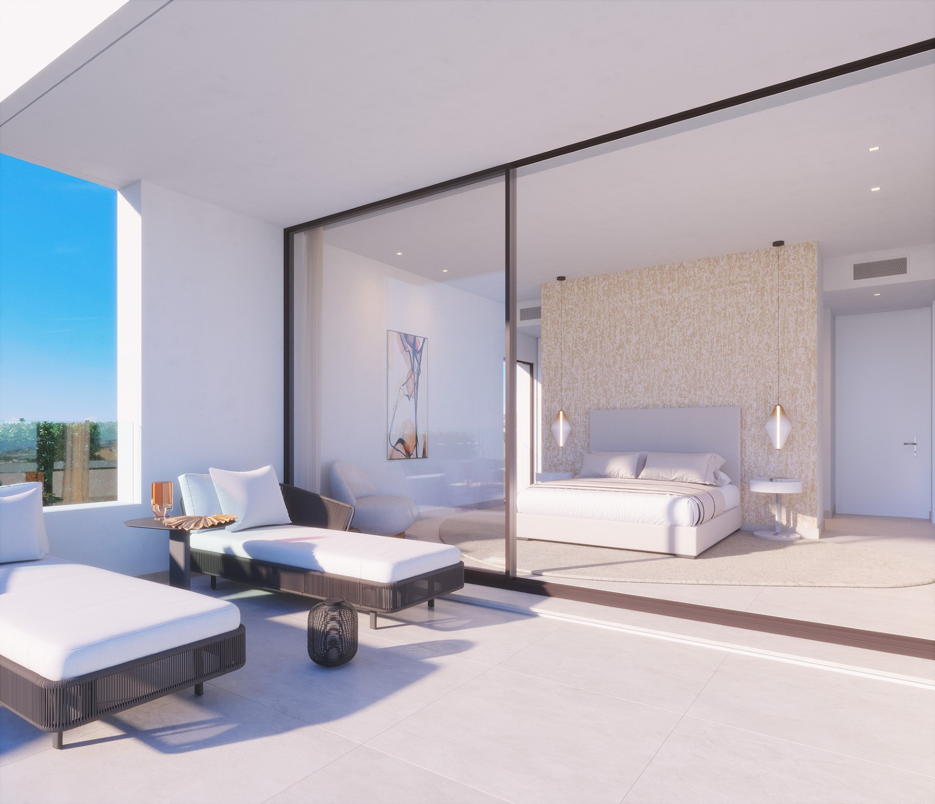 Villa de 3 dormitorios de nueva construcción en primera linea de Estepona Golf