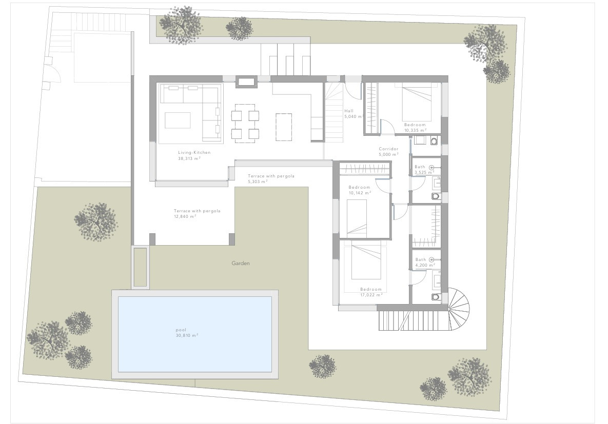 Proyecto moderno de villa llave en mano en Valle Romano, Estepona