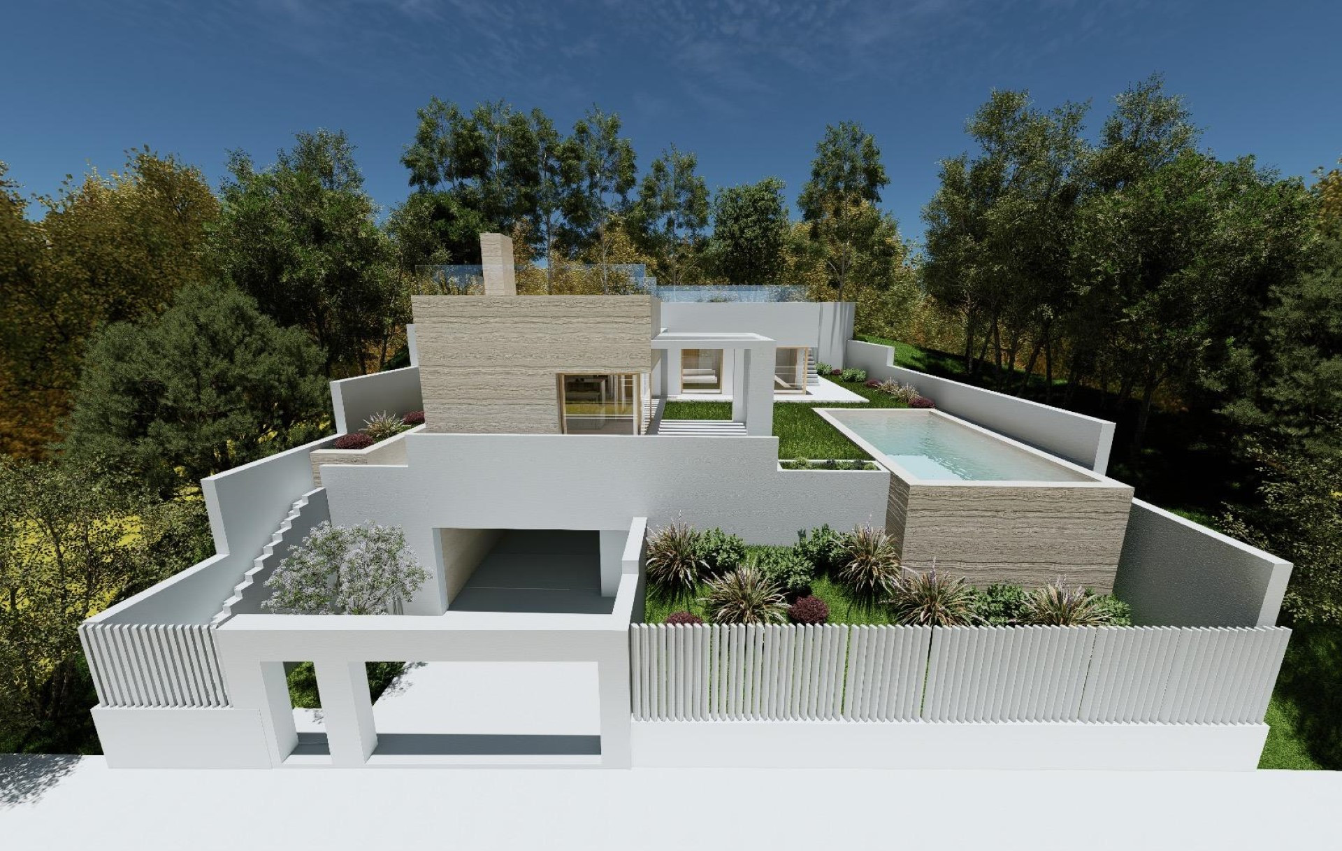Proyecto moderno de villa llave en mano en Valle Romano, Estepona