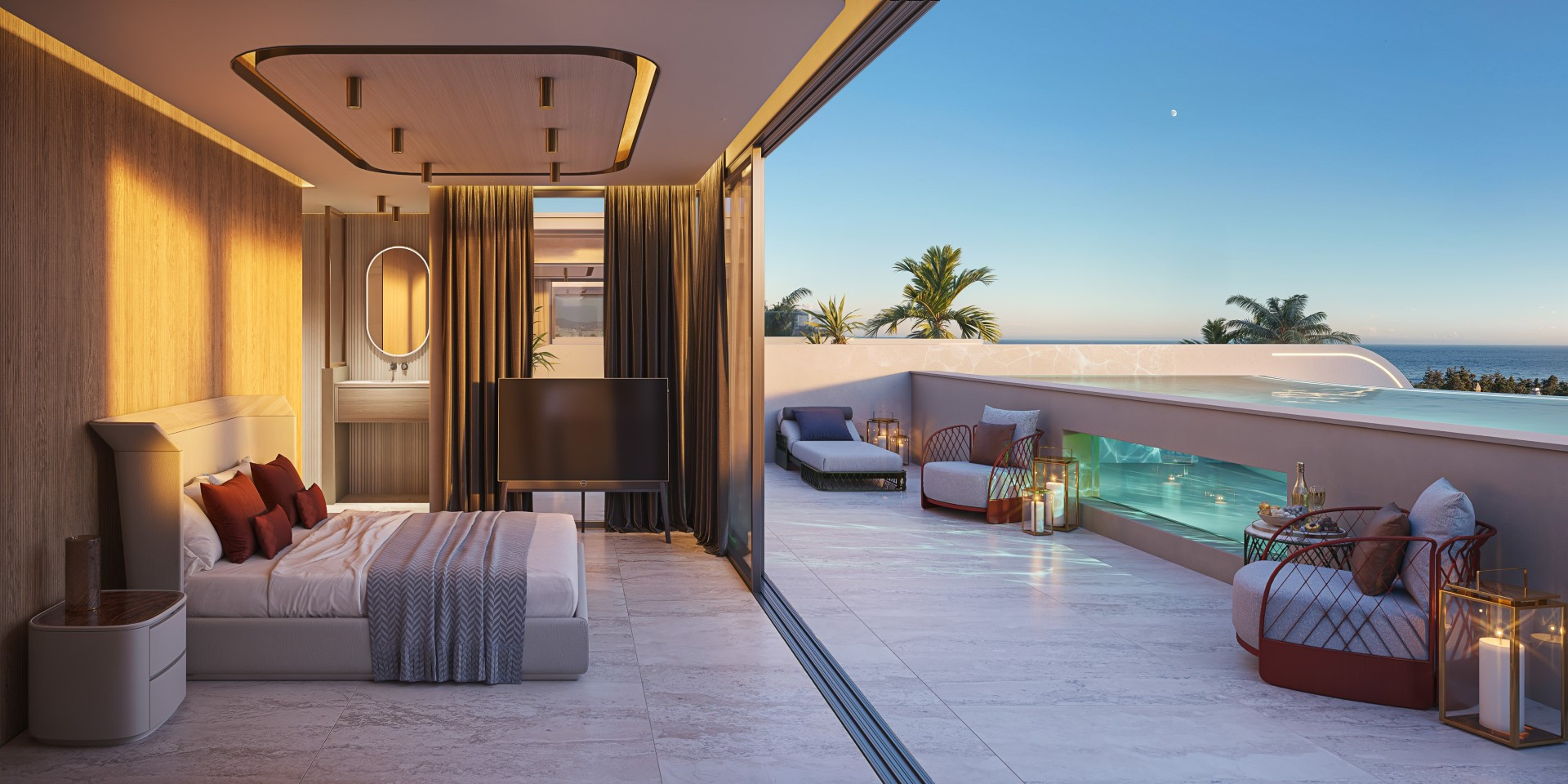 Promoción exclusiva de 8 unidades completamente nuevas, cerca del Hotel Puente Romano, en la Milla de Oro de Marbella.