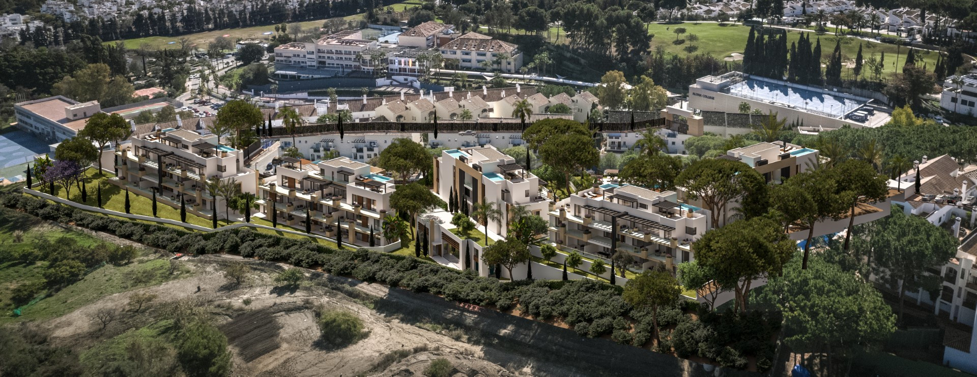 Luxury new build apartment complex in Aloha, Nueva Andalucia