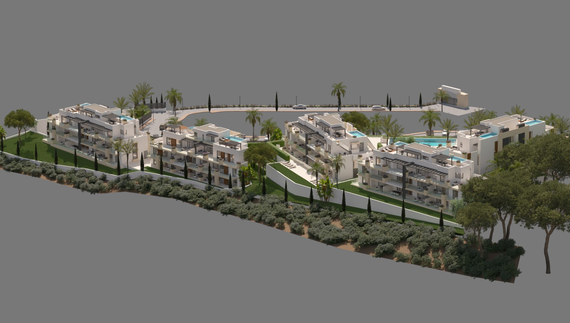 Luxury new build apartment complex in Aloha, Nueva Andalucia