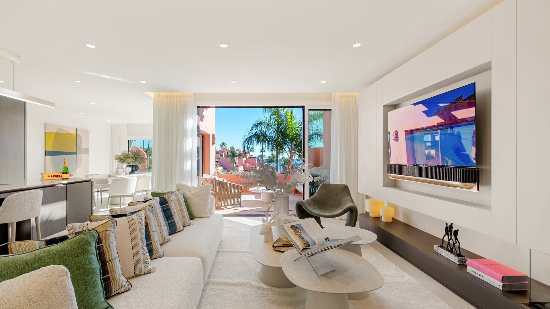 Luxury Duplex Penthouse on the Frontline Beach in Cabo Bermejo, East Estepona