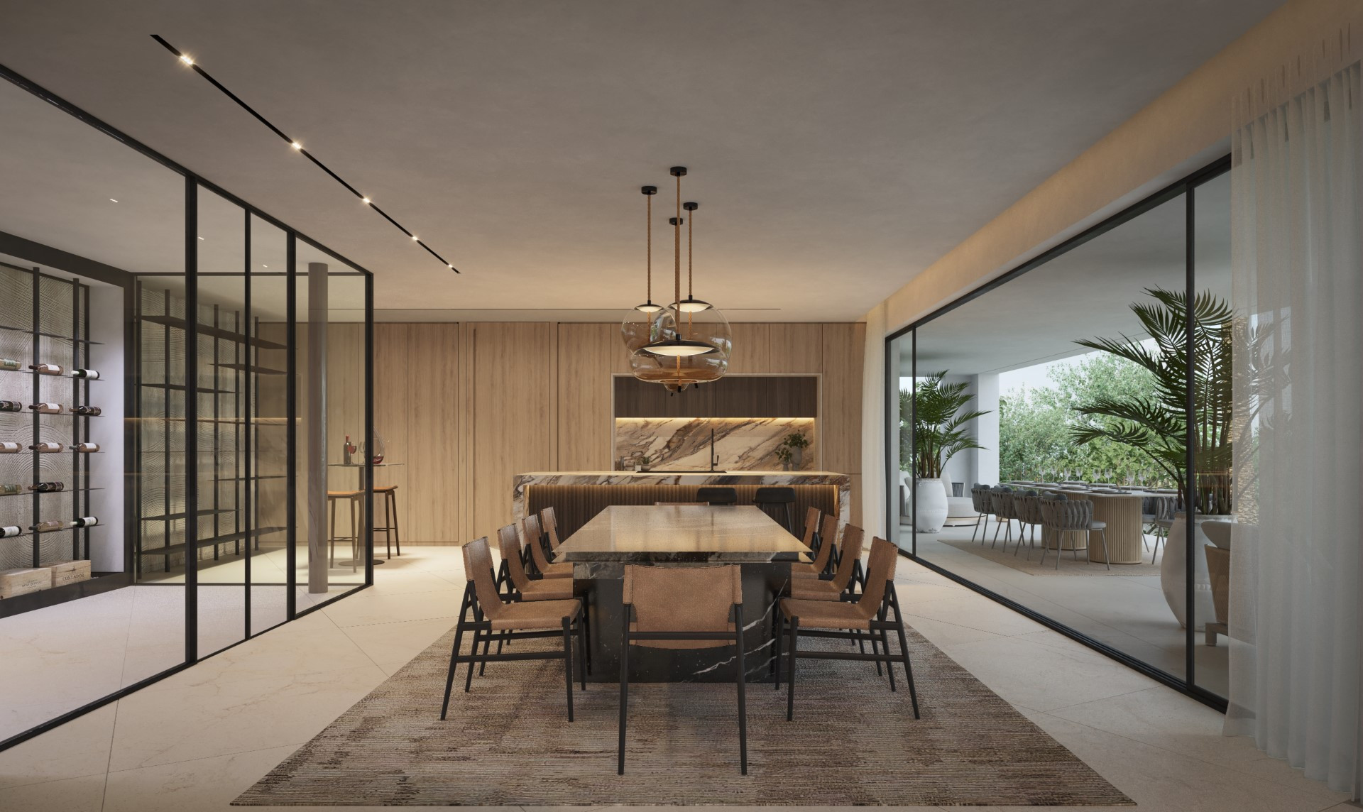 Villa contemporánea y muy privada de 6 dormitorios en Cascada Camojan con vistas al mar
