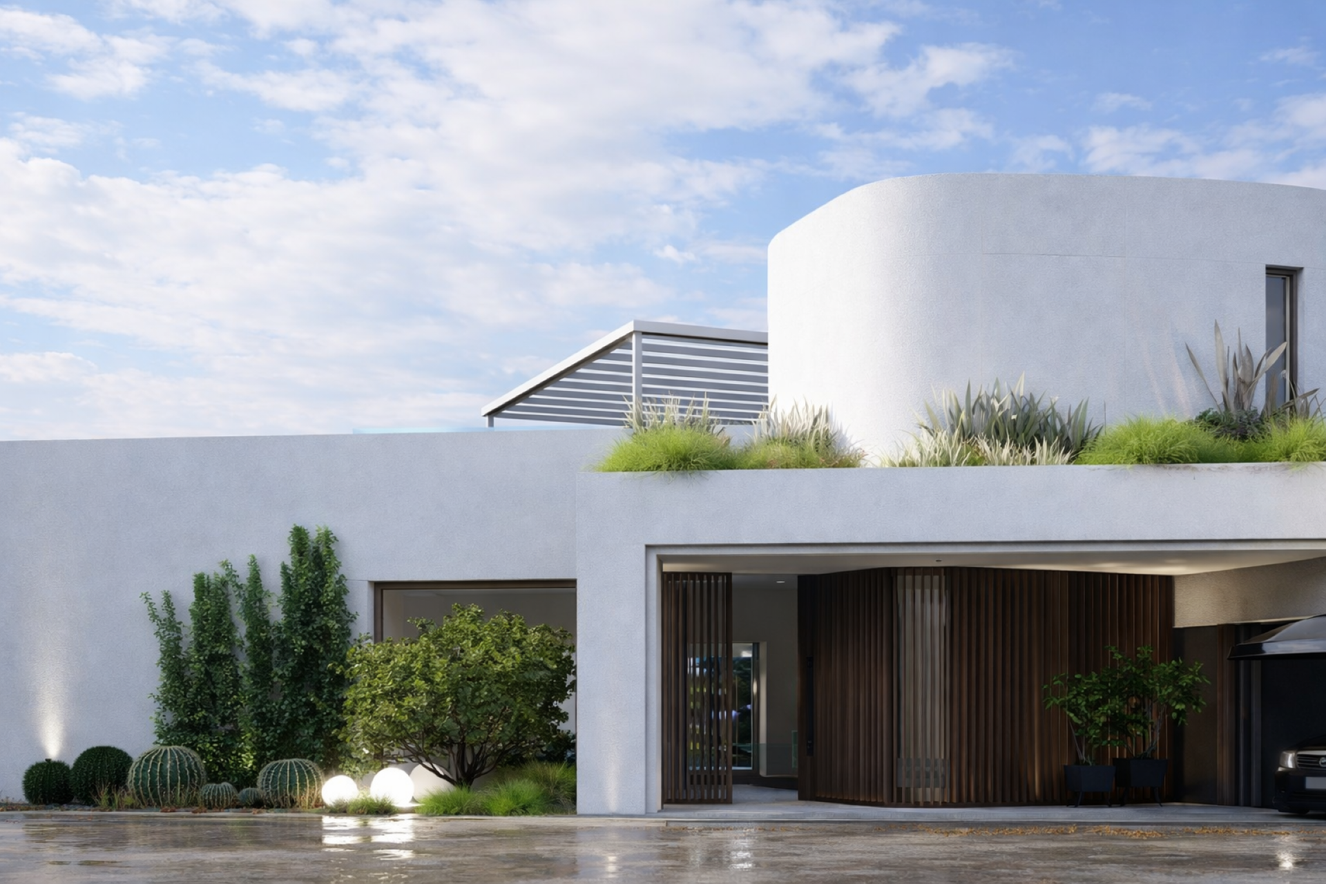 Villa contemporánea y muy privada de 6 dormitorios en Cascada Camojan con vistas al mar