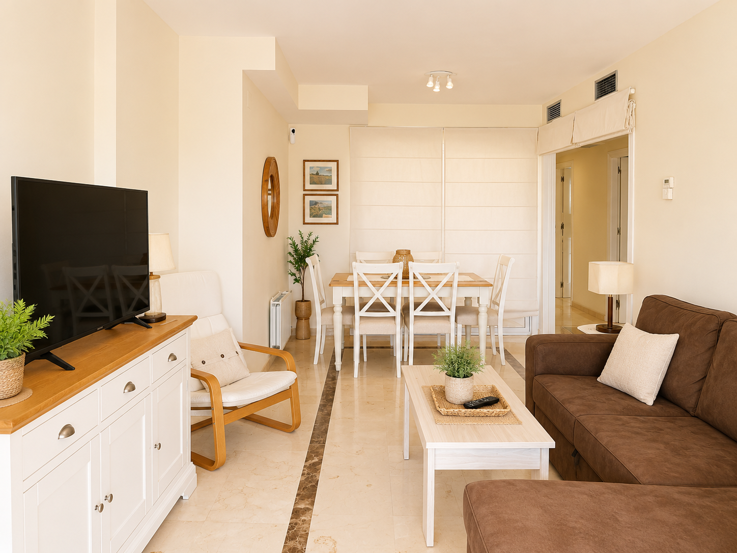 Apartamento en primera línea de golf con vistas panorámicas en Campos de Guadalmina, Guadalmina Alta