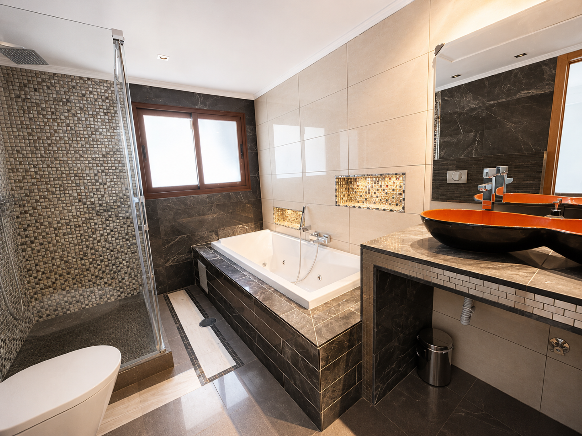 Recently refurbished three-bedroom villa with private pool and garden on Marbella Golden Mile.