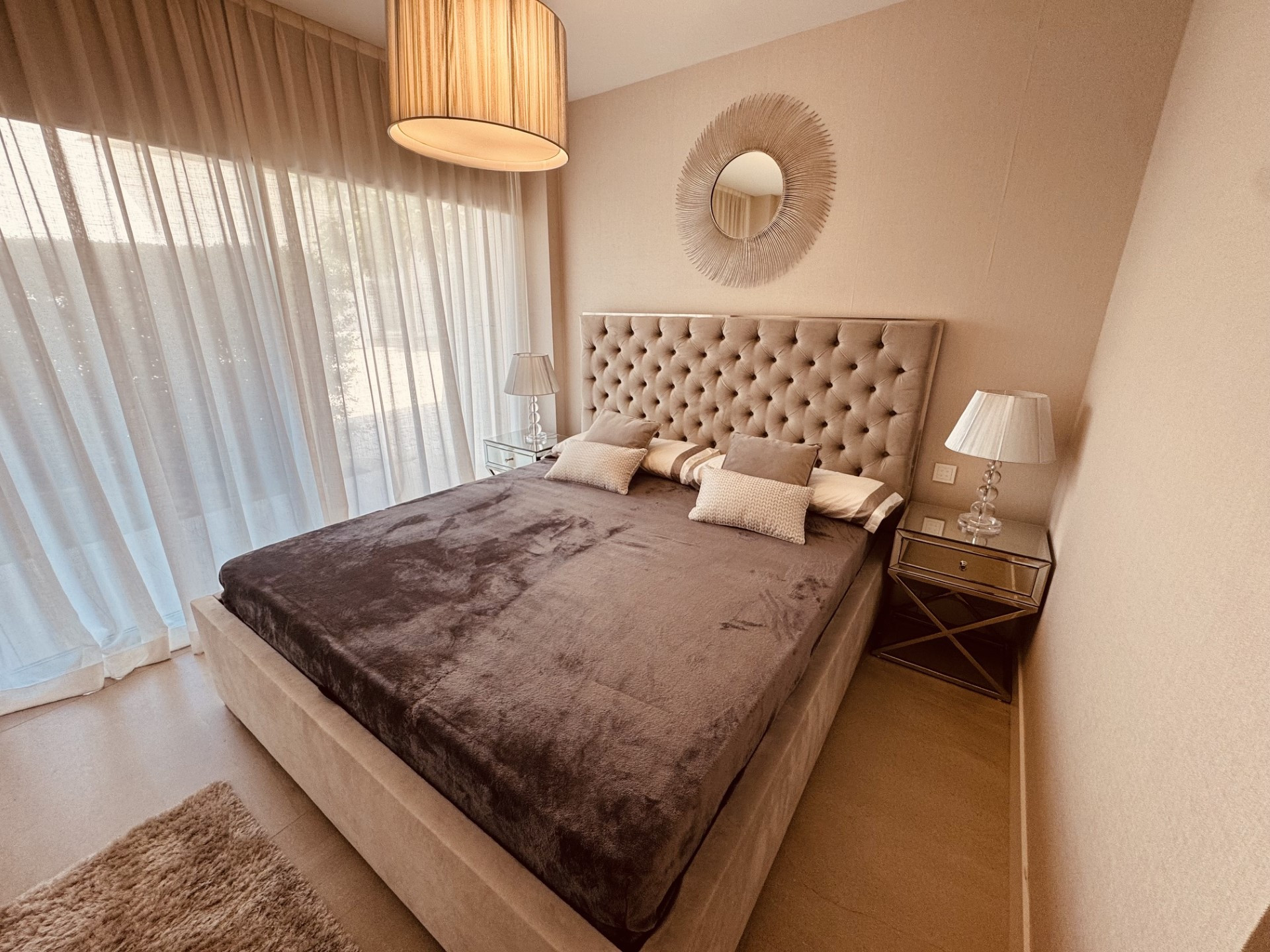 Luxury beachfront apartment with direct garden access in The Edge, Estepona West